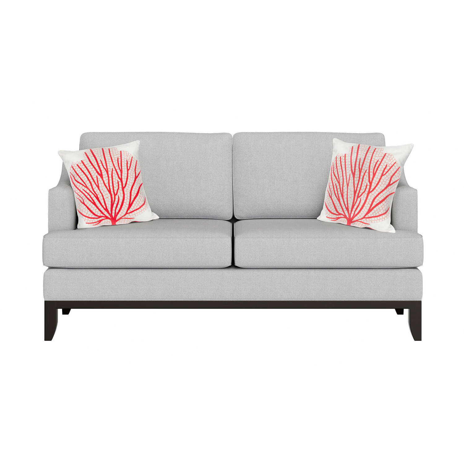 Liora Manne Visions III Coral Coral Fan Polyester Throw Pillow 20 in. H X 2 in. W X 20 in. L