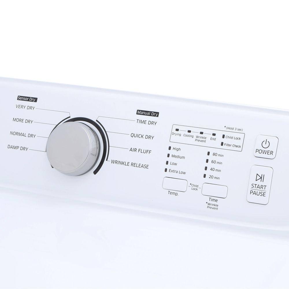  7.2 cu. ft. Vented Electric Dryer with Sensor Dry in White DVE41A3000W