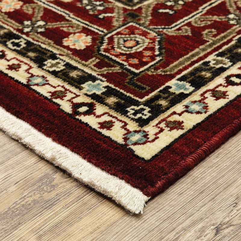 StyleHaven Linwood Ornate Border Fringed Area Rug