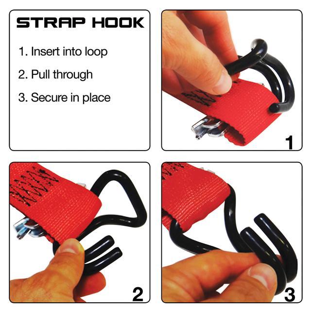 Snap-Loc Strap Hook 2 Pack Turns All Logistic E-Straps Into Hook Straps SLAHI2