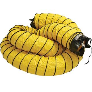 Rubber-Cal 20 in. D x 25 ft. Coil Flexible Ducting Air Ventilator Yellow 01-184-20