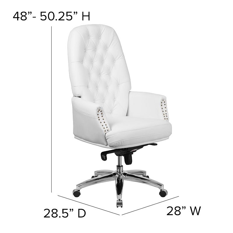 Flash Furniture Hansel High Back LeatherSoft Multifunction Swivel Office Chair