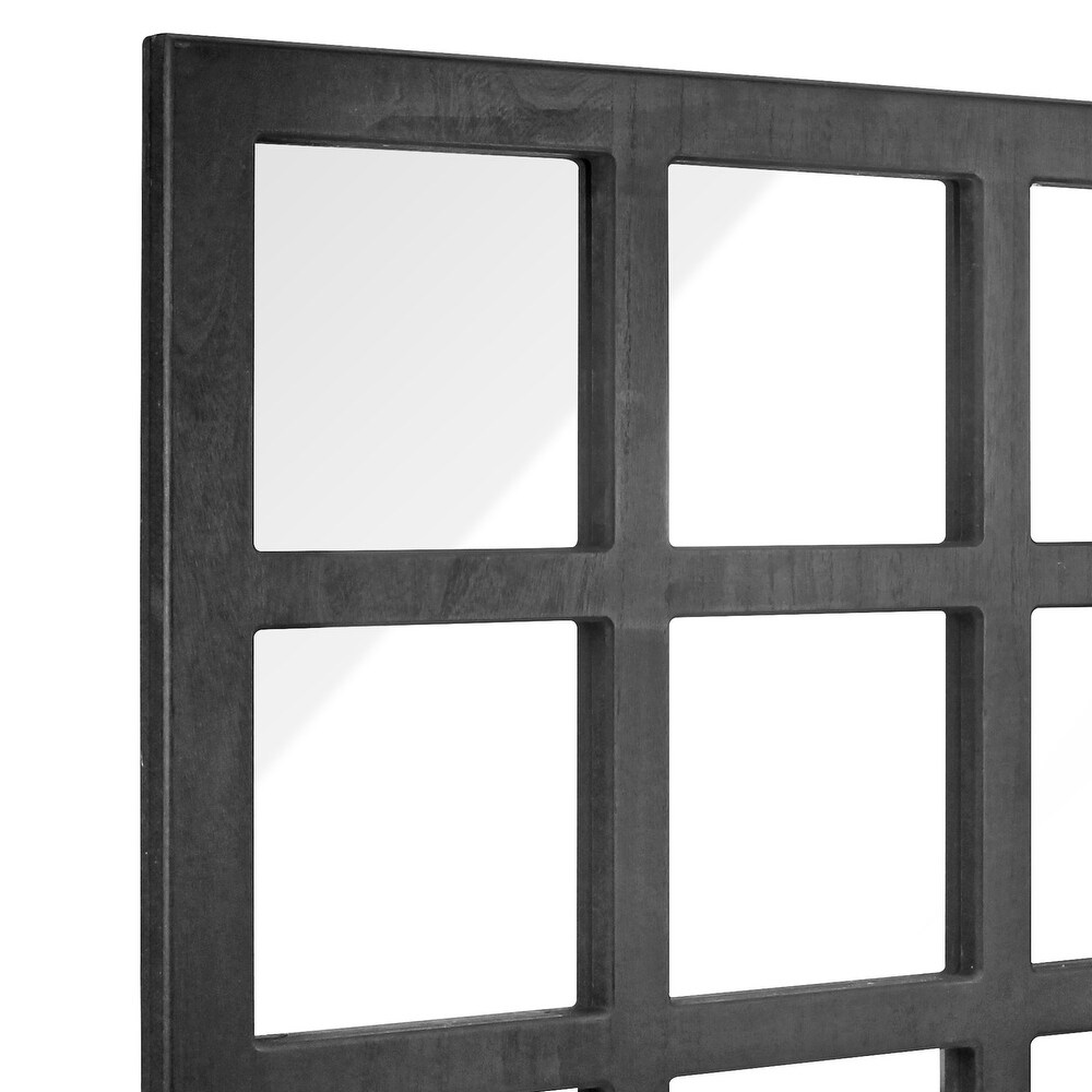 Farmhouse Panel Window Pane Wall Mirror