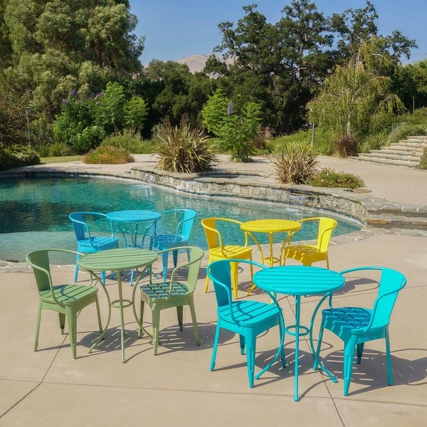 Colmar Outdoor 3piece Bistro Set by Christopher Knight Home