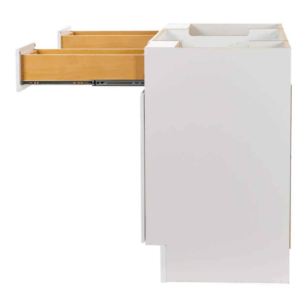 Glacier Bay Glensford 480 in W x 216 in D x 342 in H Bath Vanity Cabinet without Top in White