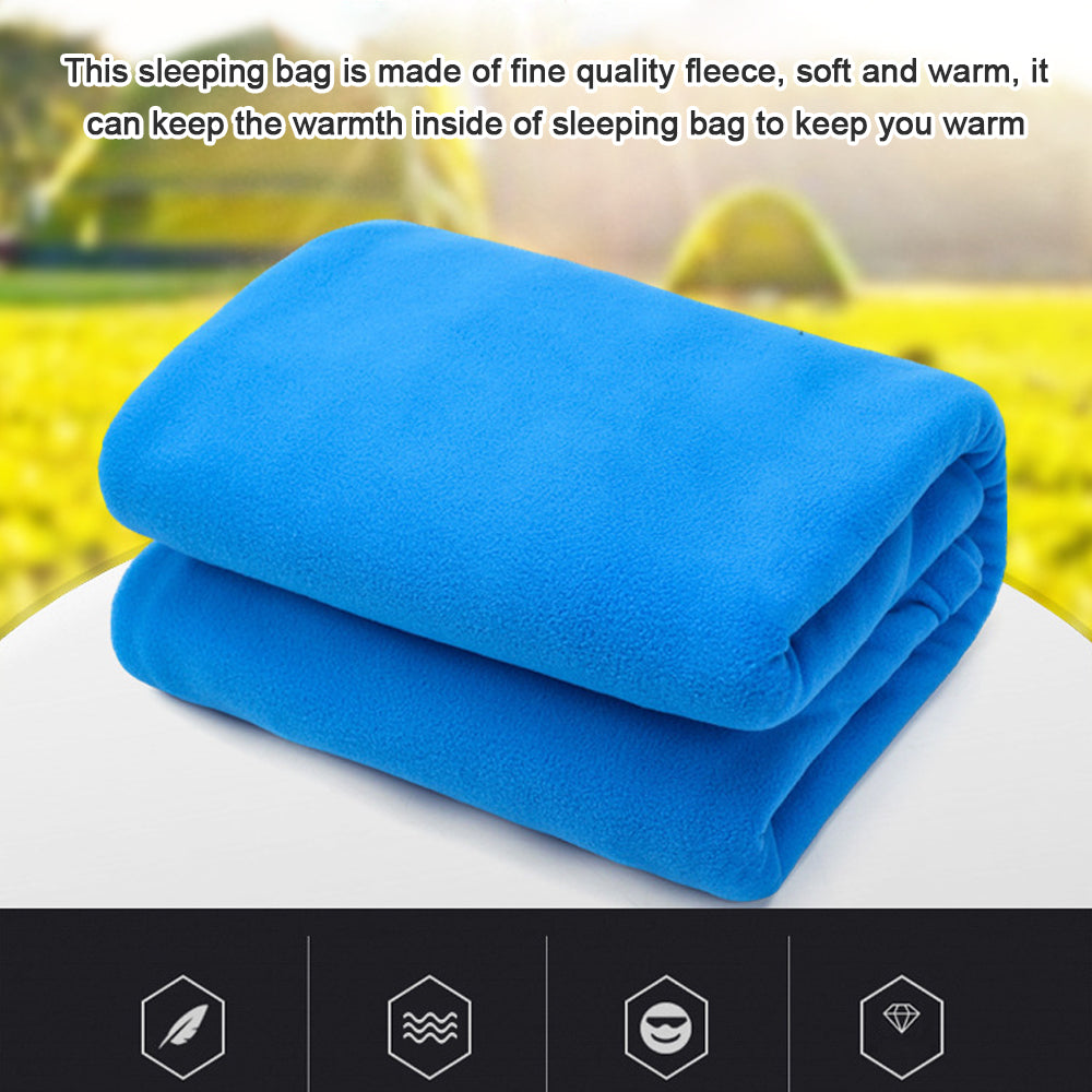 Outdoor Sleeping Bags Portable Sleeping Bag -weight Fleece Sleeping Bag for Camping Travel Hiking