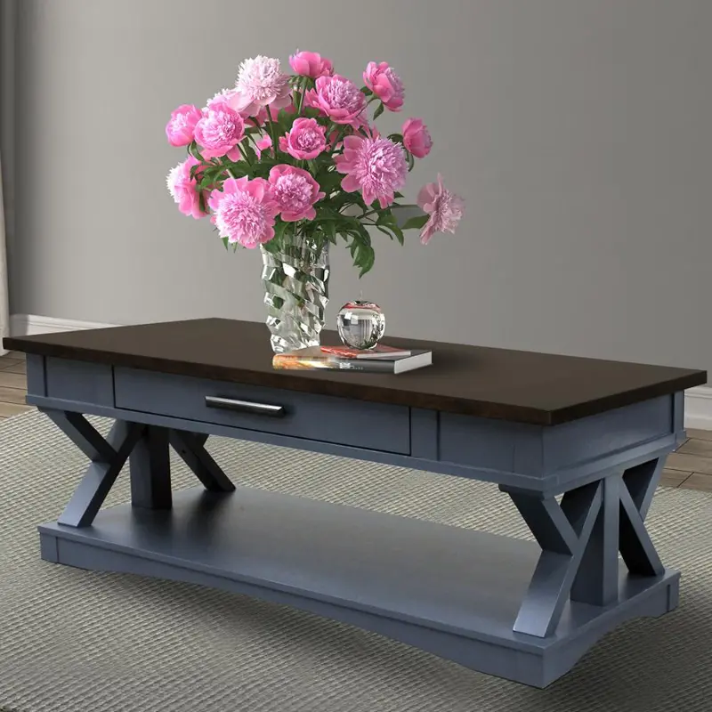 Amy Denim Blue Coffee Table