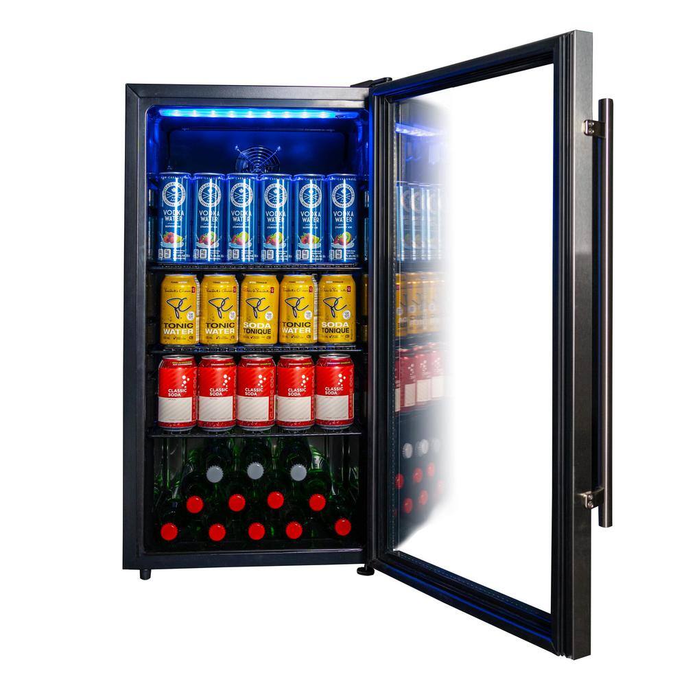 Danby Designer 17.5 in. Wide 117-Can Free-Standing Beverage Cooler DBC117A2BSSDD-6