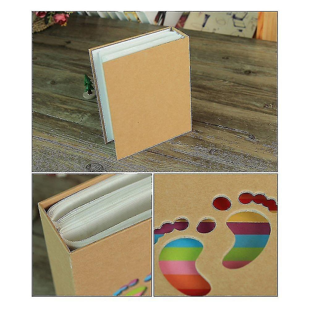 100 Bag 7x5 Inch Hollow Kraft Paper Photo Album