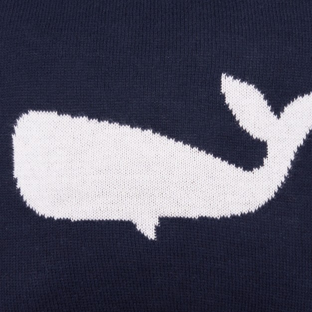 X 10 quot Whale Knitted Throw Pillow