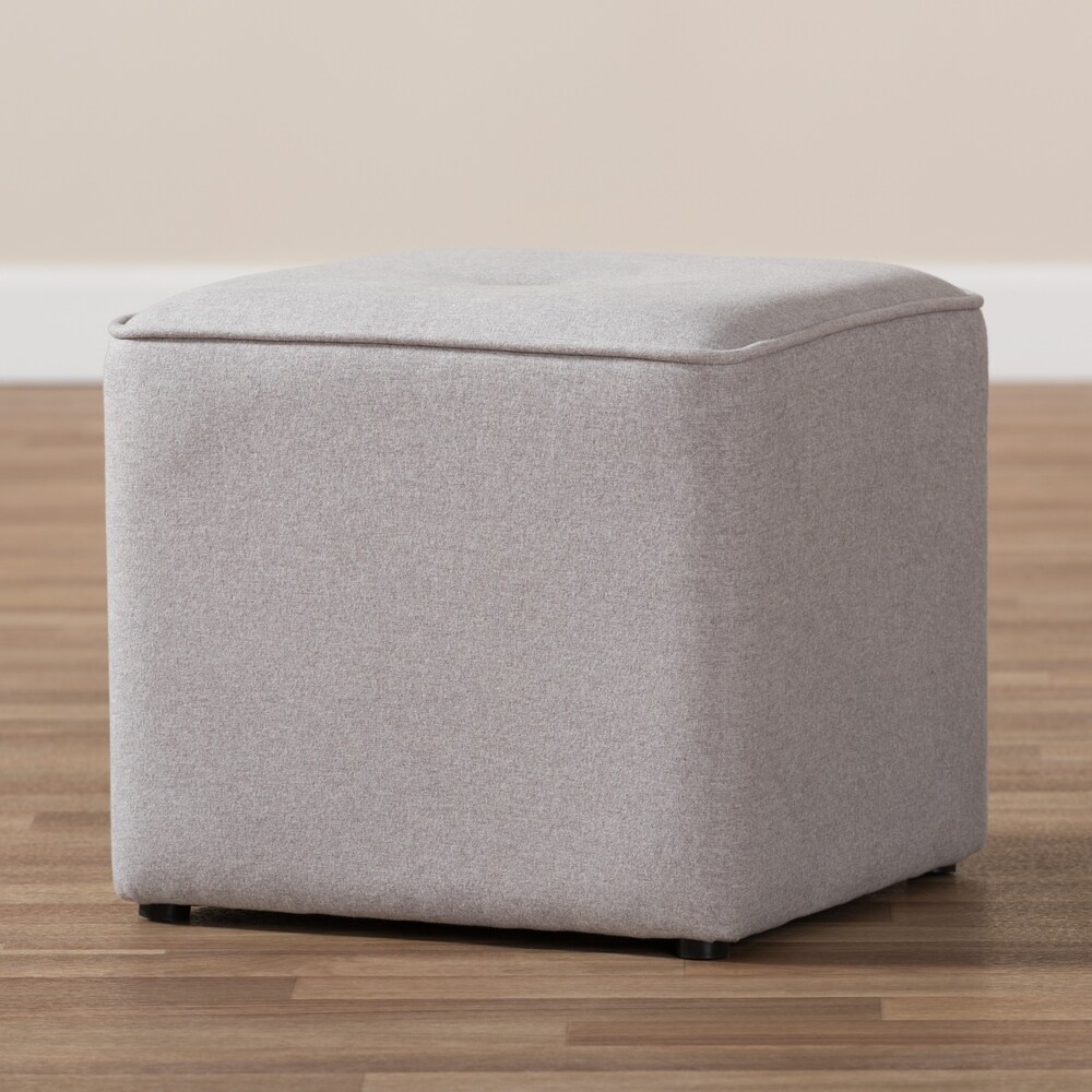 Contemporary Fabric Ottoman by Baxton Studio