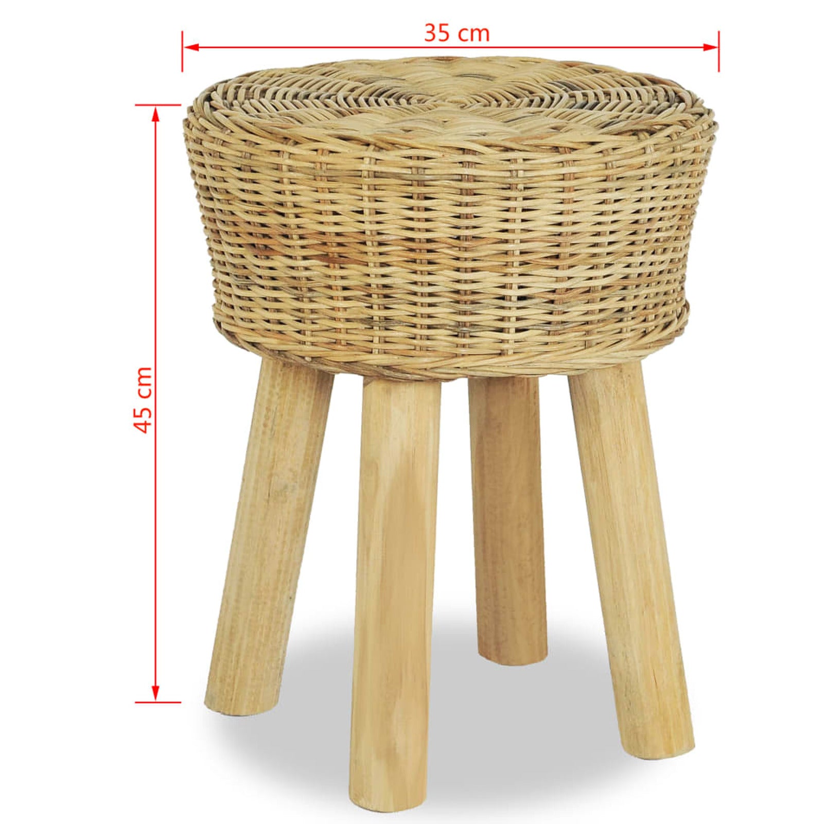 Abody Bar Stool Natural Rattan