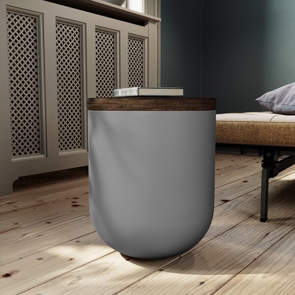 COSIEST Bowl Shaped Indoor Outdoor Accent Table