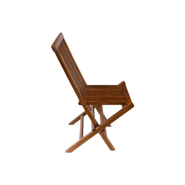 Nordic Style Natural Teak Folding Chair