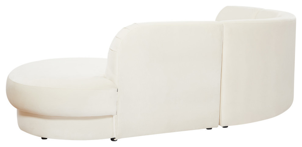 Rosa Velvet Upholstered 3 Piece Sectional   Contemporary   Sectional Sofas   by Meridian Furniture  Houzz