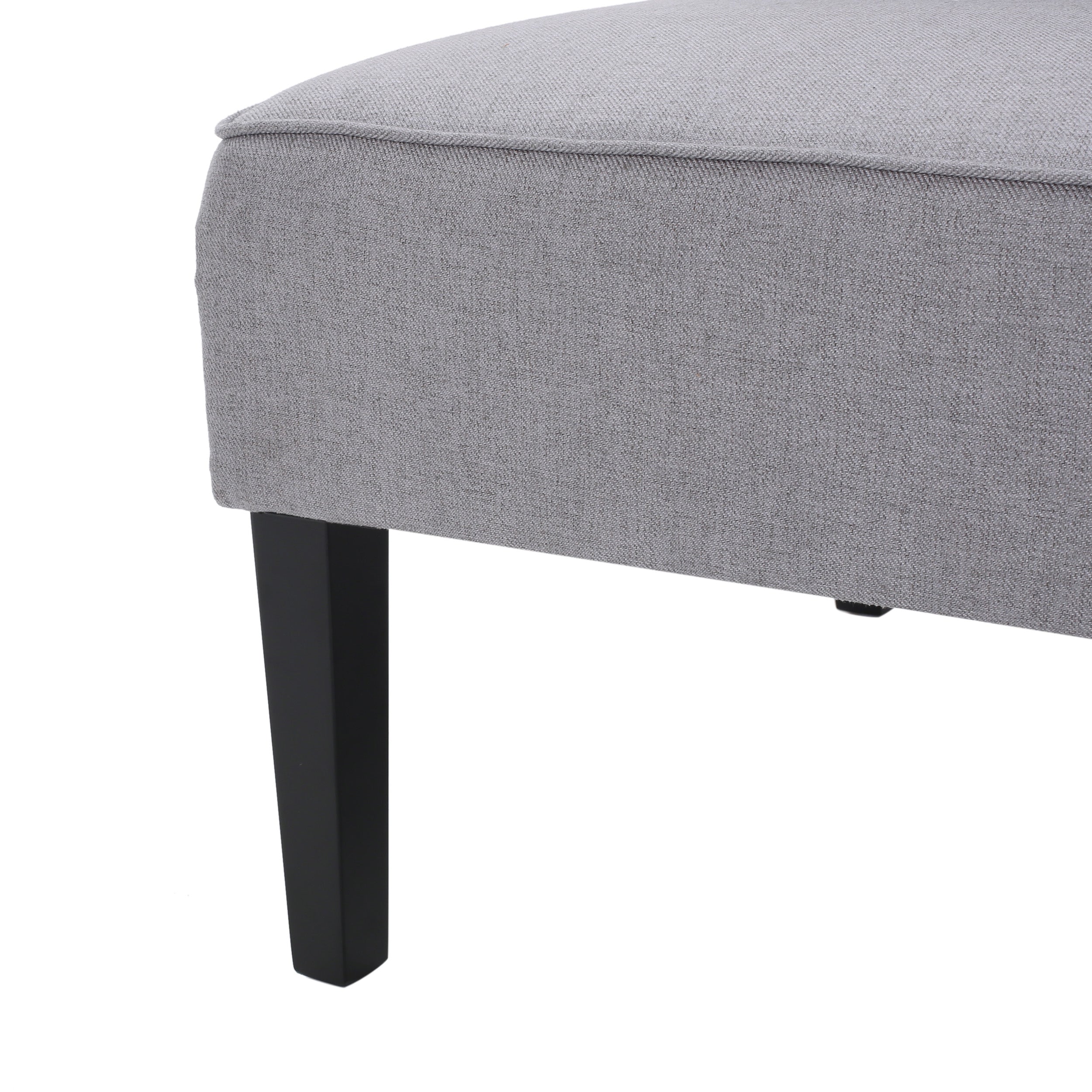 Charlotte Light Grey Fabric Settee