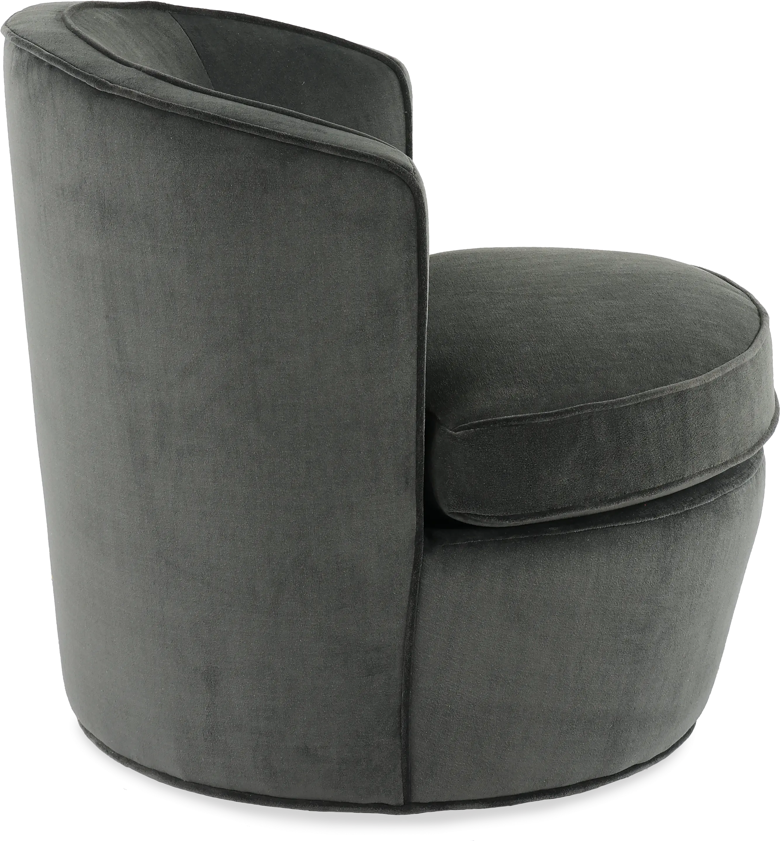 Julia Pewter Gray Swivel Accent Chair