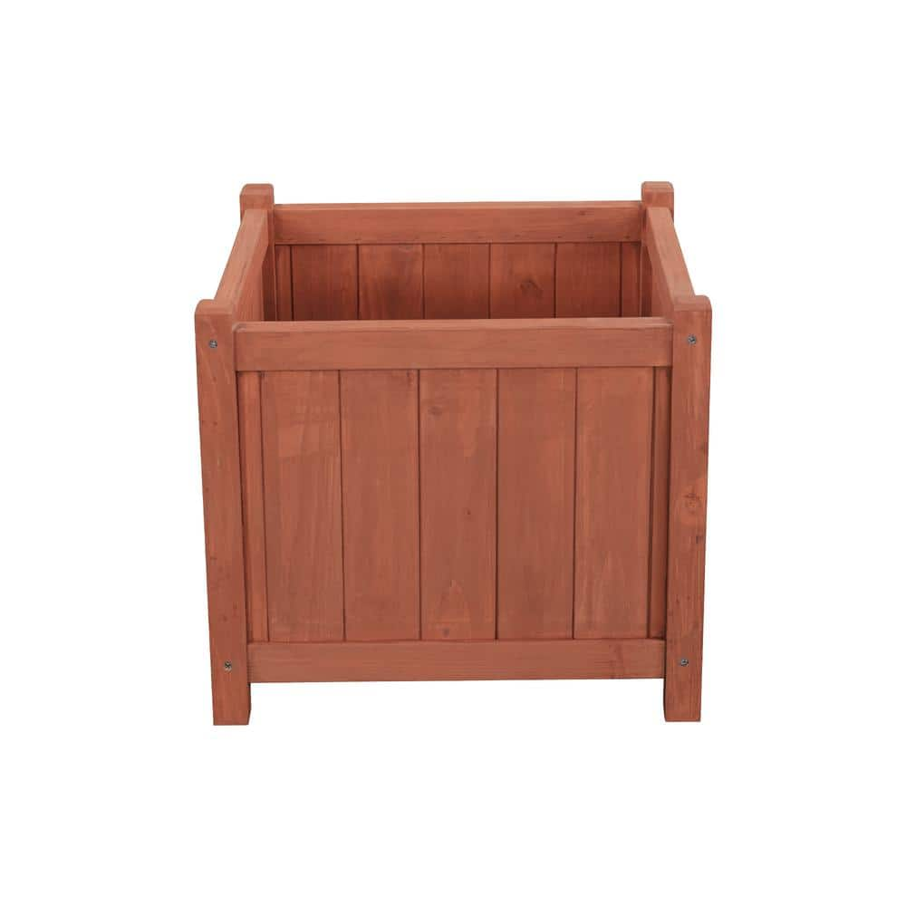 Leisure Season 18 in. Square Cedar Planter Box PB20011