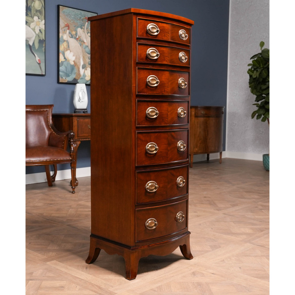 Mahogany Hepplewhite Lingerie Chest   Traditional   Accent Chests And Cabinets   by Niagara Furniture  Houzz