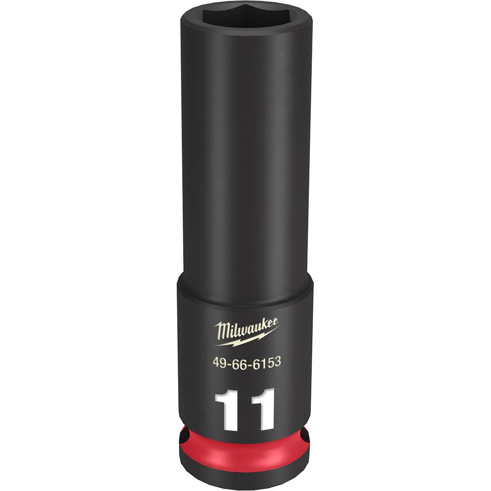 Milwaukee SHOCKWAVE Impact Duty Socket 3/8 Drive 11MM Deep 6 Point 49-66-6153 from Milwaukee