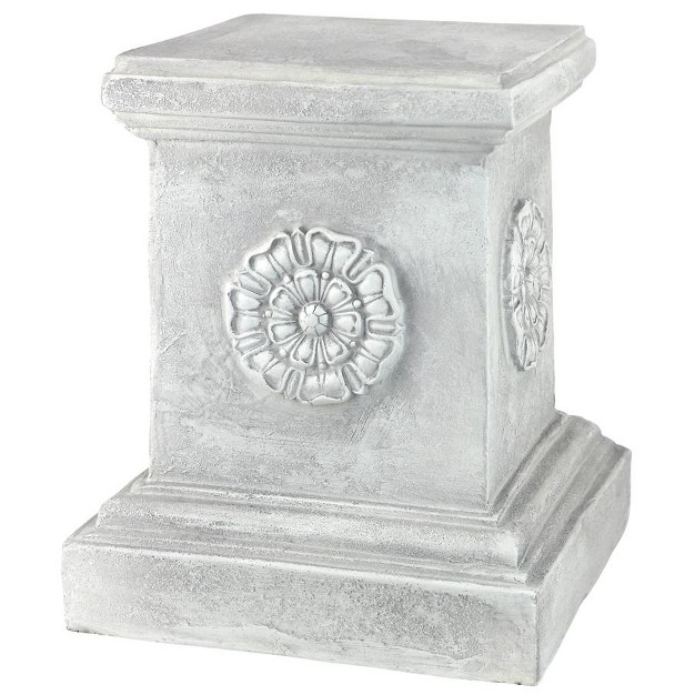 Design Toscano English Rosette Garden Sculptural Plinth Large