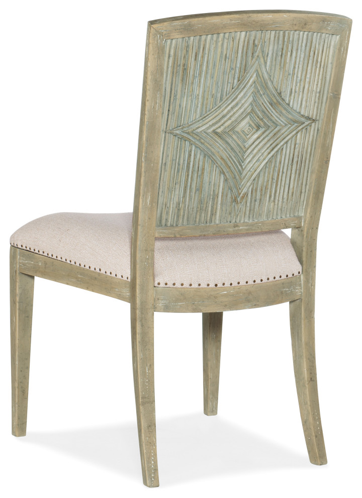 Surfrider Carved Back Side Chair   Farmhouse   Dining Chairs   by Hooker Furniture  Houzz