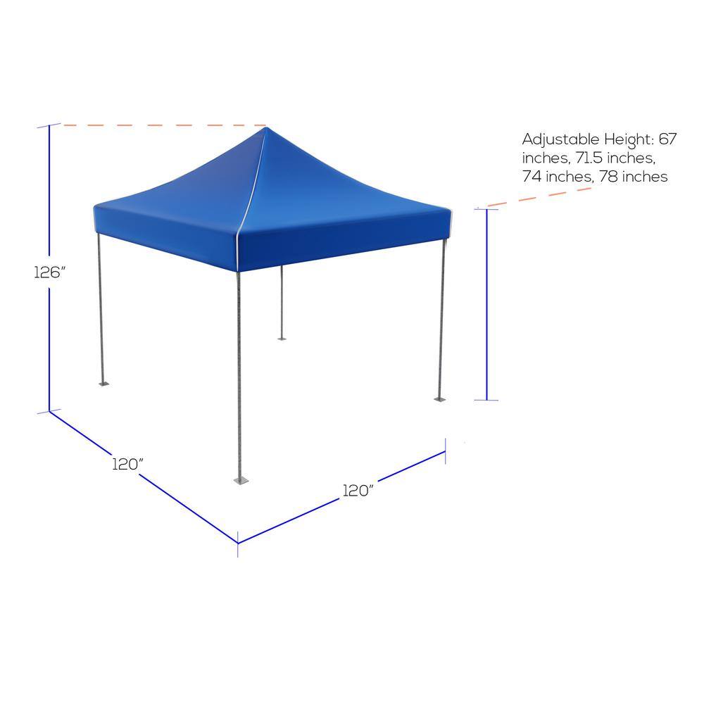 Stalwart 10 ft. x 10 ft. Canopy Tent in Blue 80-14-B