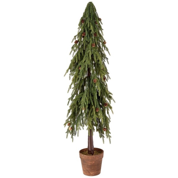 48 Uv Potted Soft Touch Norfolk Pine Tree