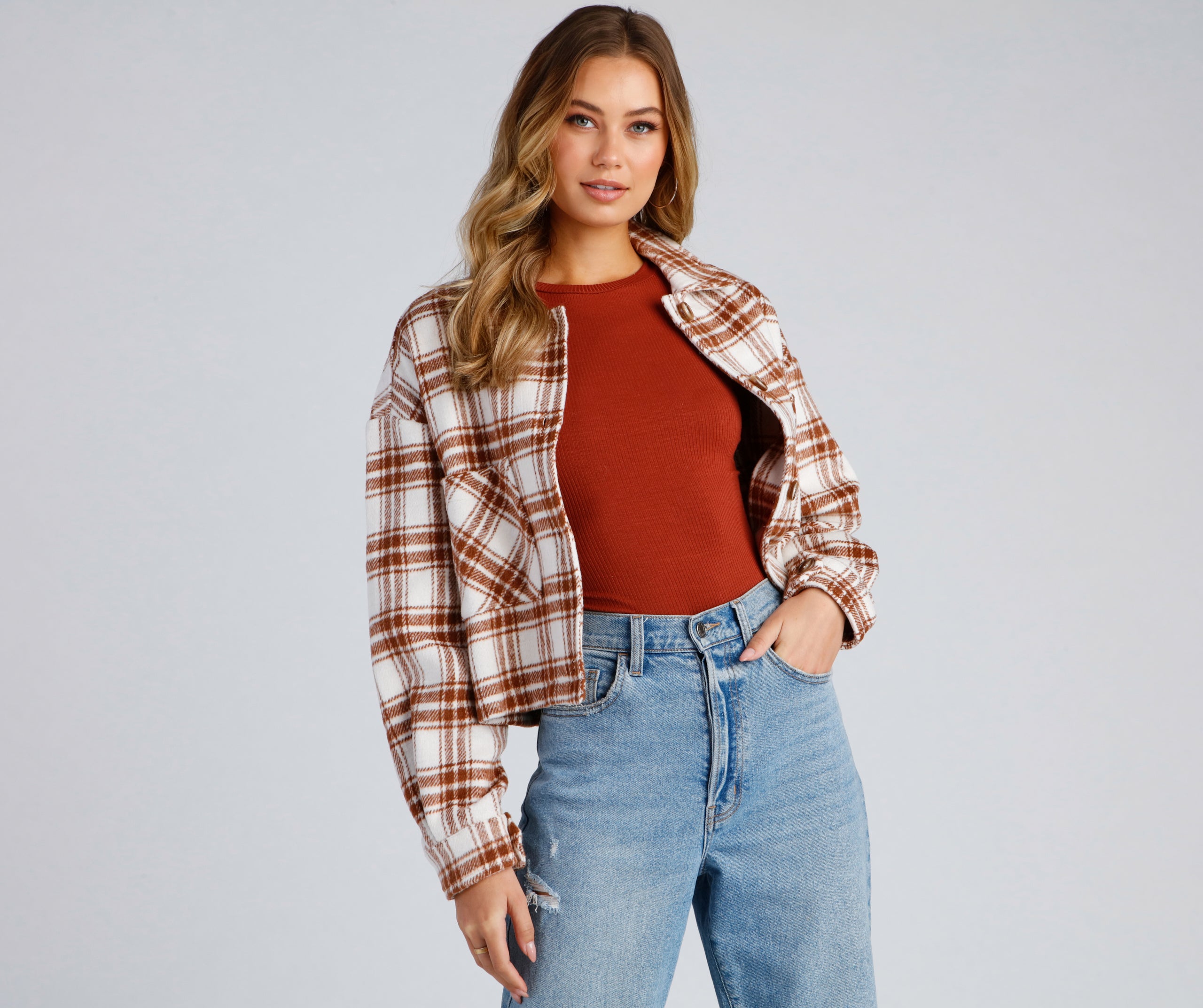 Trendy Layers Flannel Shacket