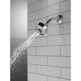 Delta 3-Spray Patterns 1.75 GPM 3.63 in. Wall Mount Fixed Shower Head in Chrome 75301