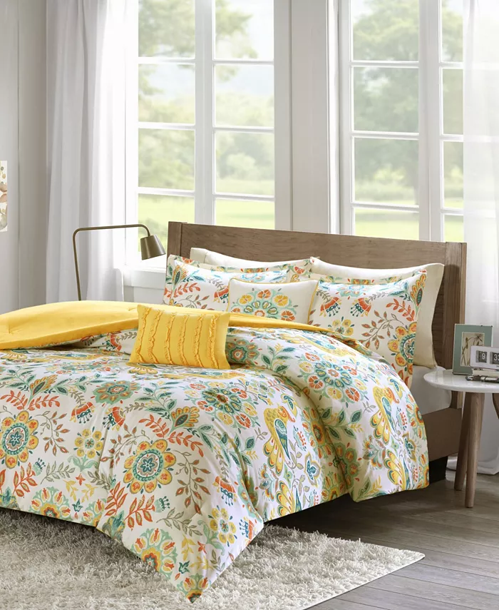 Intelligent Design Nina Floral 4-Pc. Comforter Set， Twin Twin XL