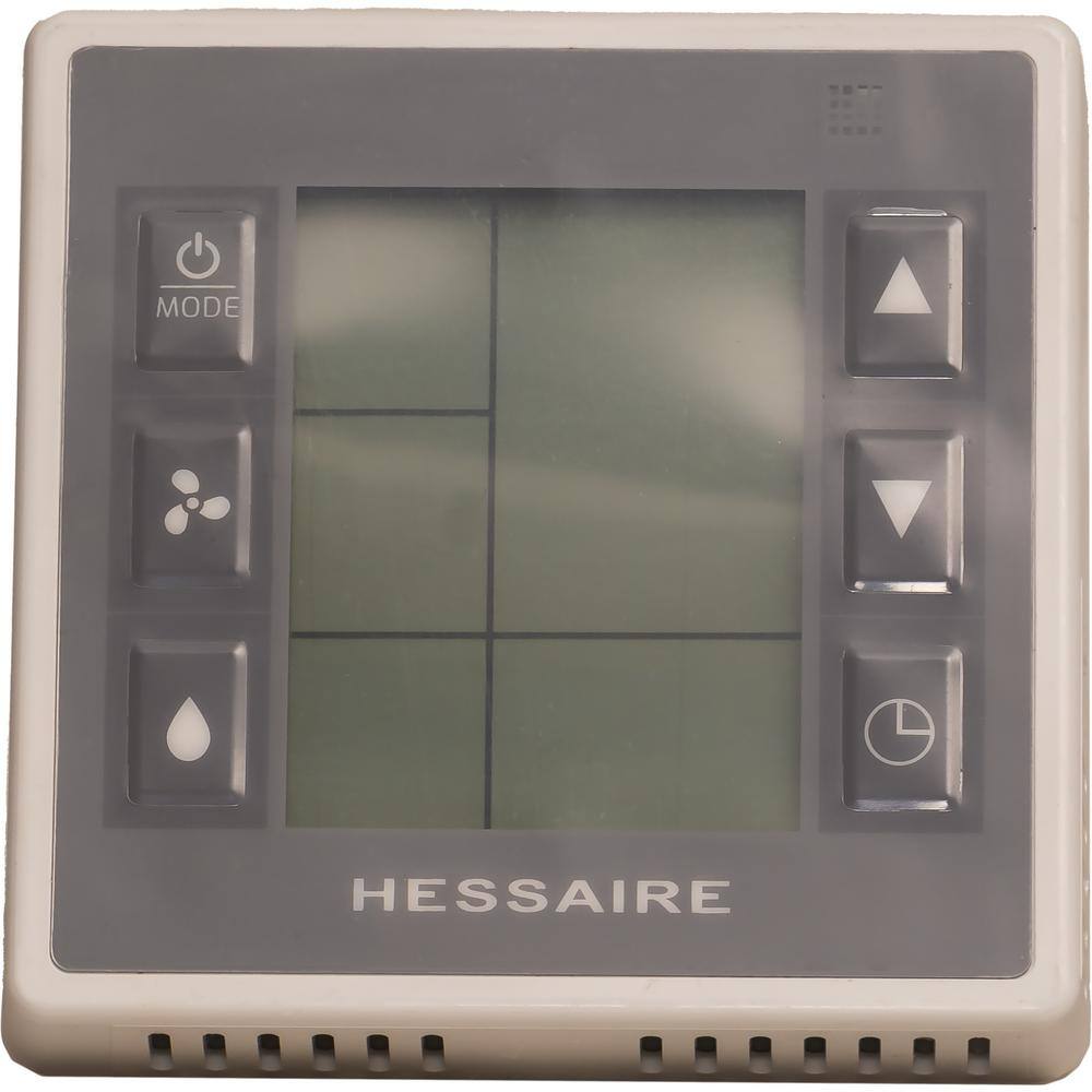 Hessaire Evaporative Cooler Thermostat for DX Series with Smartphone Controls Automatic and Manual Mode Timer Humidity Display HTH01