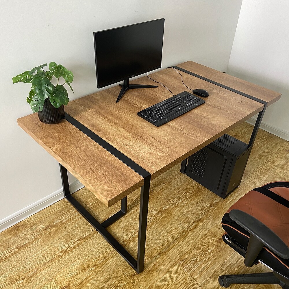 Modern Vintage Rectangle Dining Table   Black