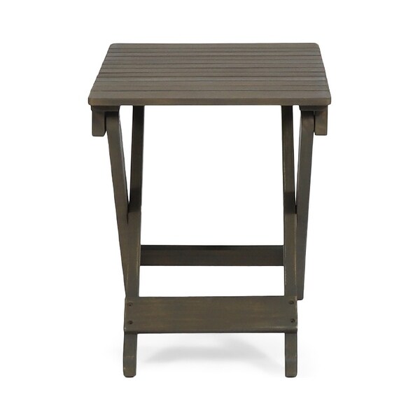 Outdoor Folding Wooden Side Table，15