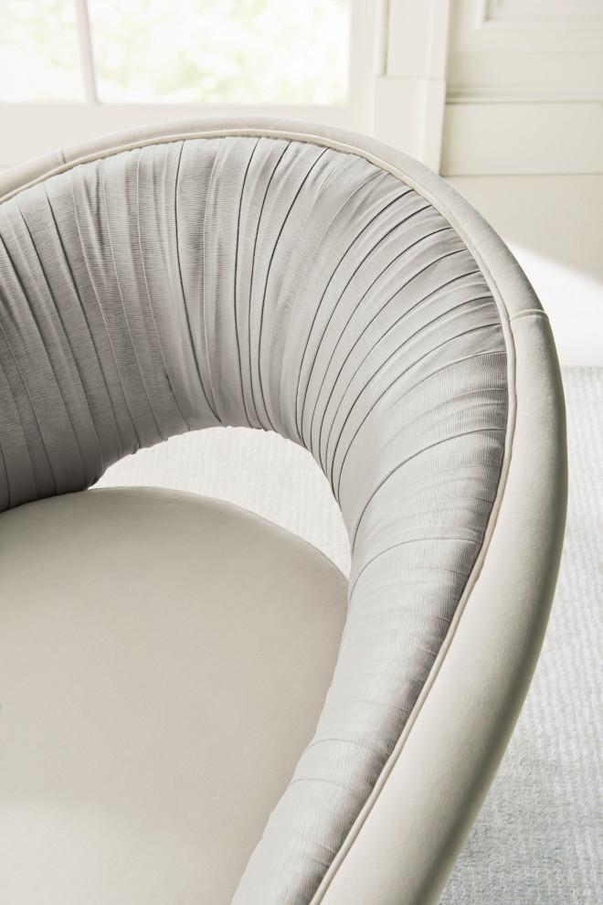 A Com Pleat Turn Around Chair   Transitional   Armchairs And Accent Chairs   by Caracole  Houzz