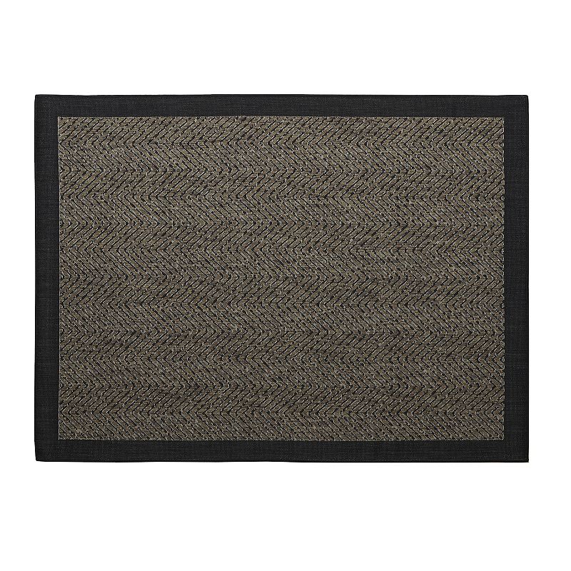 Madison Park Hurley Textured Chevron Indoor Outdoor Rug