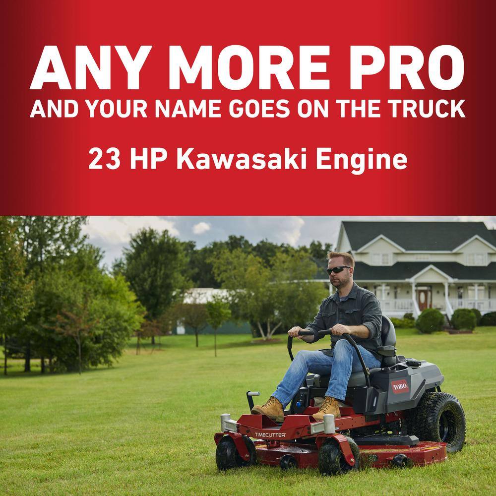 Toro 50 in. 23 HP TimeCutter IronForged Deck Kawasaki V-Twin Gas Dual Hydrostatic Zero Turn Riding Mower 75750