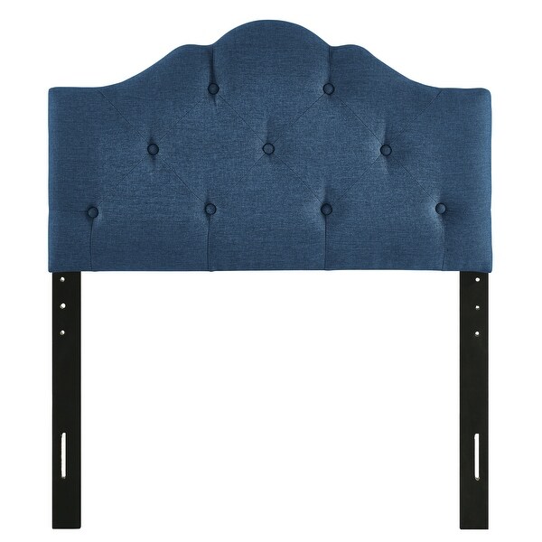 Charlie Upholstered Tufted Round Headboard - - 35372119