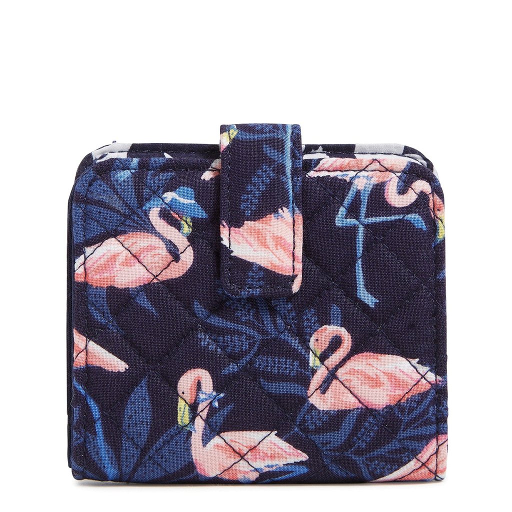 Vera Bradley  RFID Finley Small Wallet in Flamingo Party