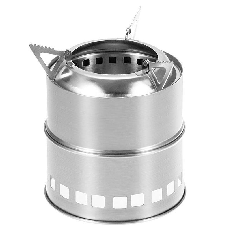 Outdoor Camping Wood-burning Stove Backpacking Portable Survival BBQ Panic Camping Stove