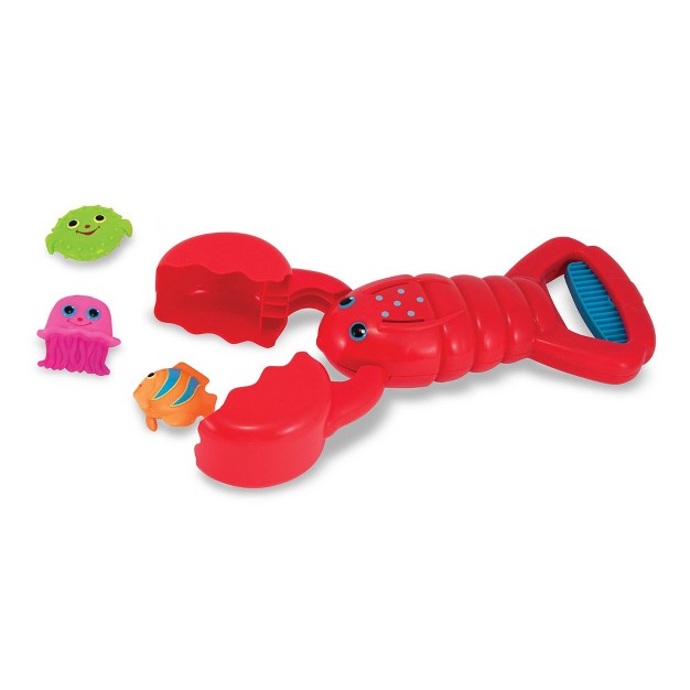 Melissa amp Doug Sunny Patch Louie Lobster Claw Catcher Grab and squeeze Pool Toy