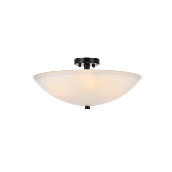 Elegant Lighting LD2349 Jeanne 3 Light 20 Wide Semi-Flush Bowl