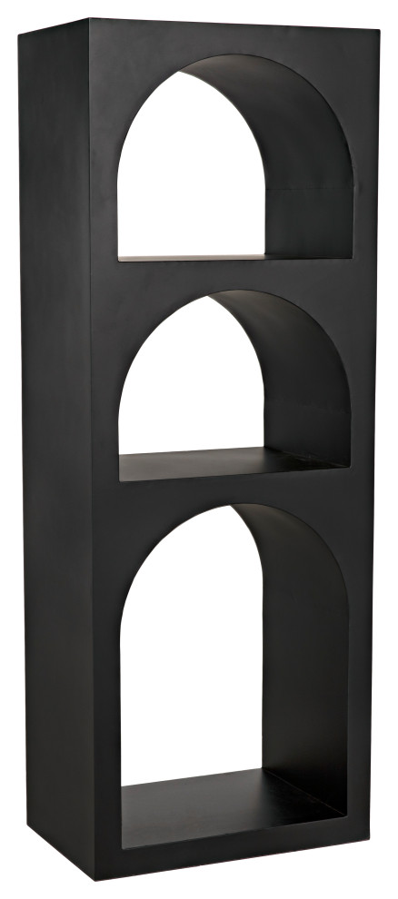 Aqueduct Bookcase  A  Black Metal   Industrial   Bookcases   by Noir  Houzz