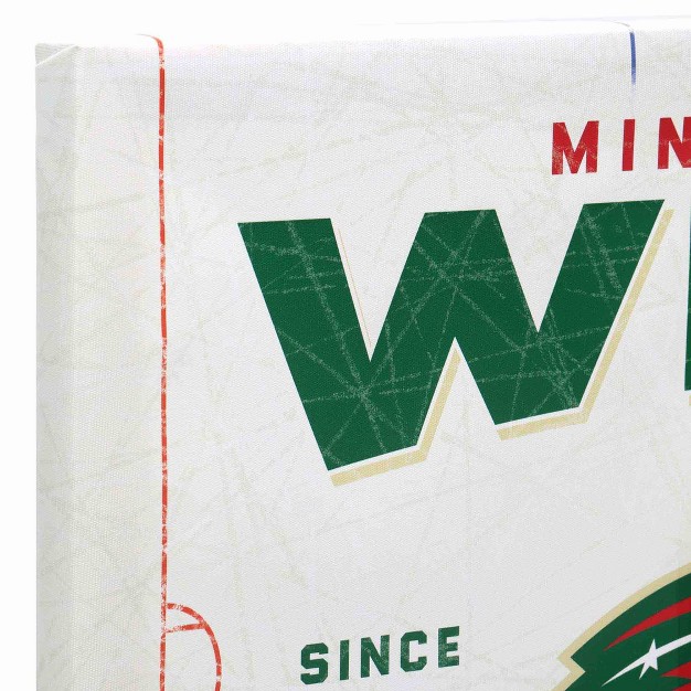 Nhl Minnesota Wild Rink Canvas