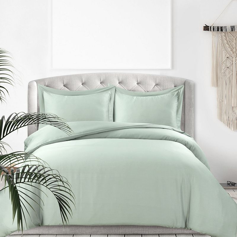 Tribeca Living 300 Thread Count Rayon from Bamboo Oversized Duvet Cover Set