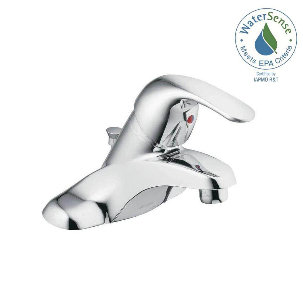 MOEN Adler 4 in Centerset SingleHandle Bathroom Faucet in Chrome