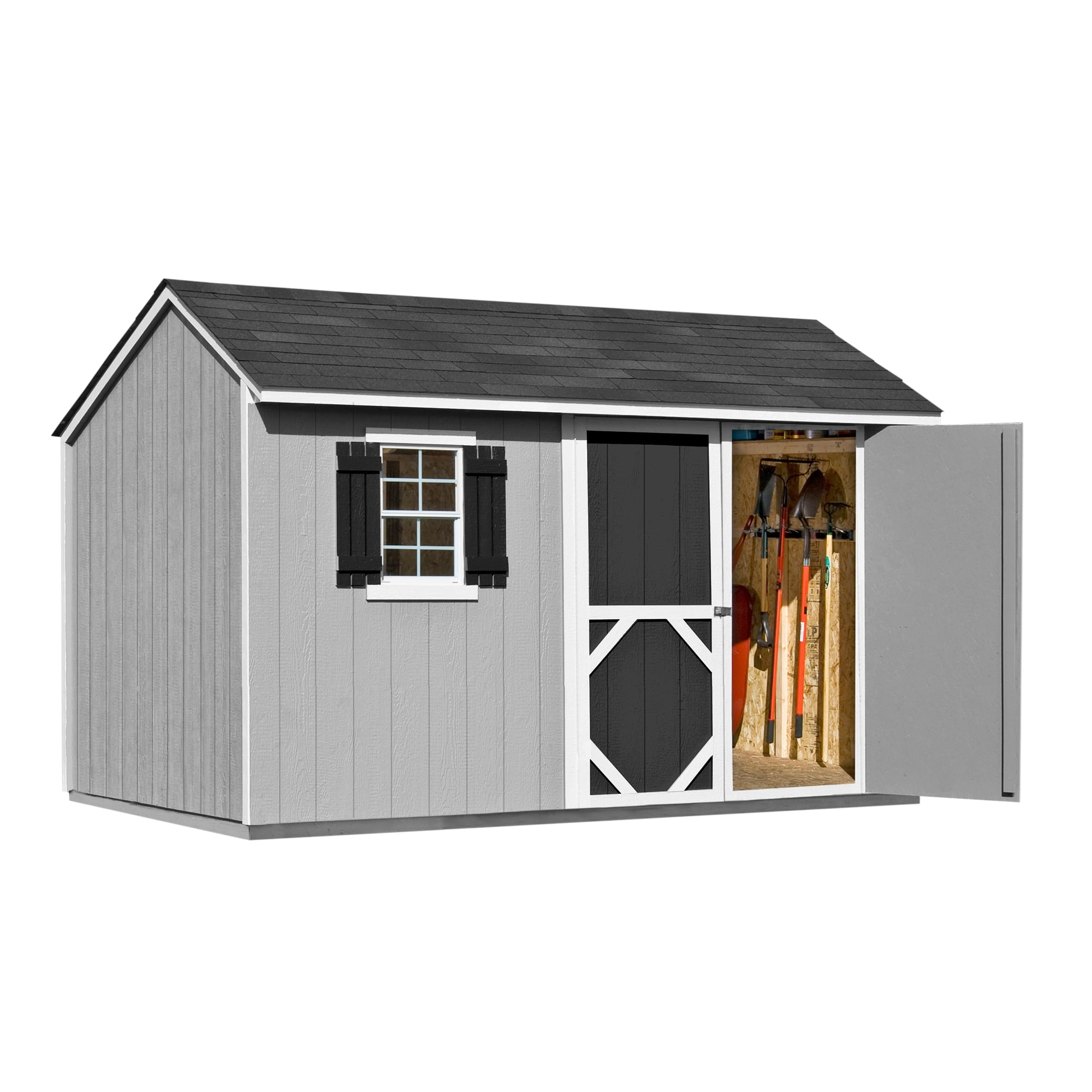 Handy Home Products Augustine 12 ft. x 8 ft. Saltbox Storage Shed