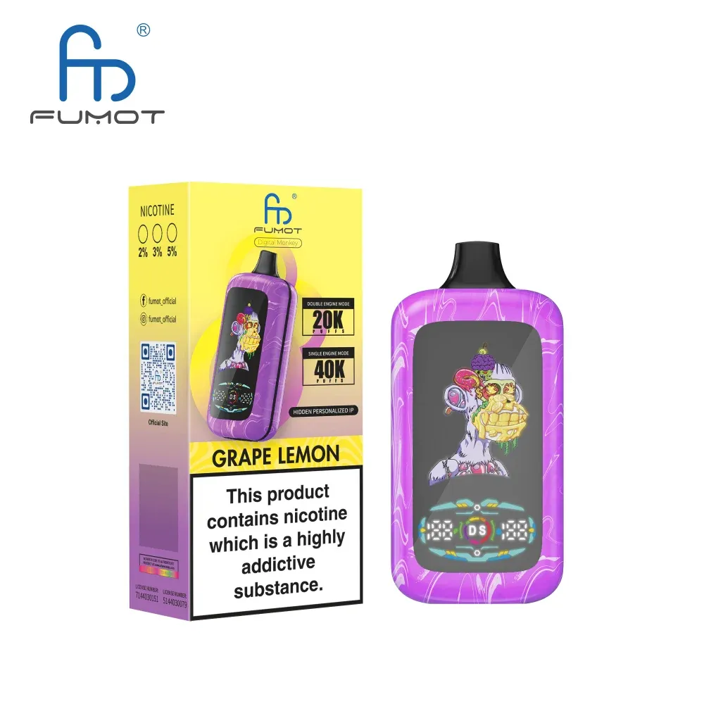 Fumot Digital Monkey 40000 Puffs - Grape Lemon