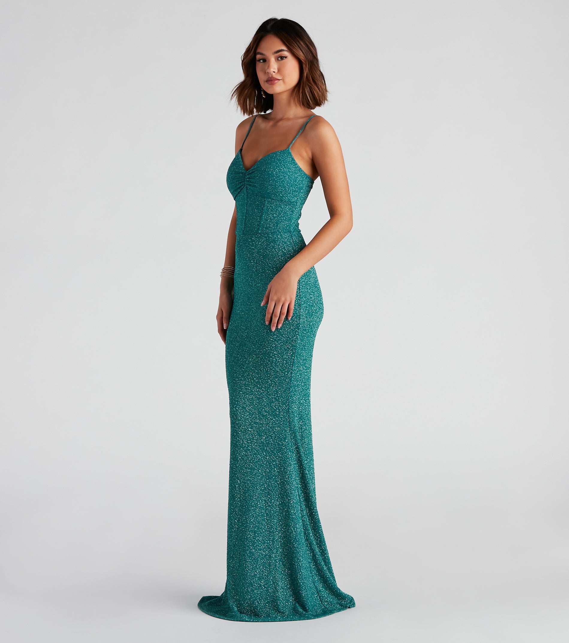 Kelsie Formal Glitter Mermaid Dress