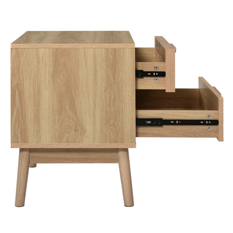 Storage Dresser  Storage Cabinet with Rubber Wood Legs